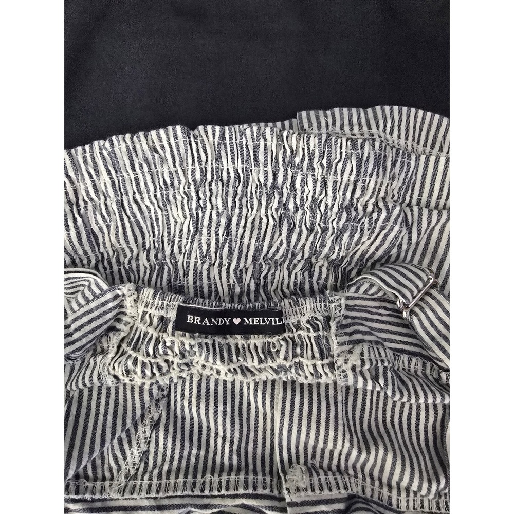 Brandy Melville Striped Smocked Tube Top Cami Blue White Coastal Coquette - Picture 4 of 4